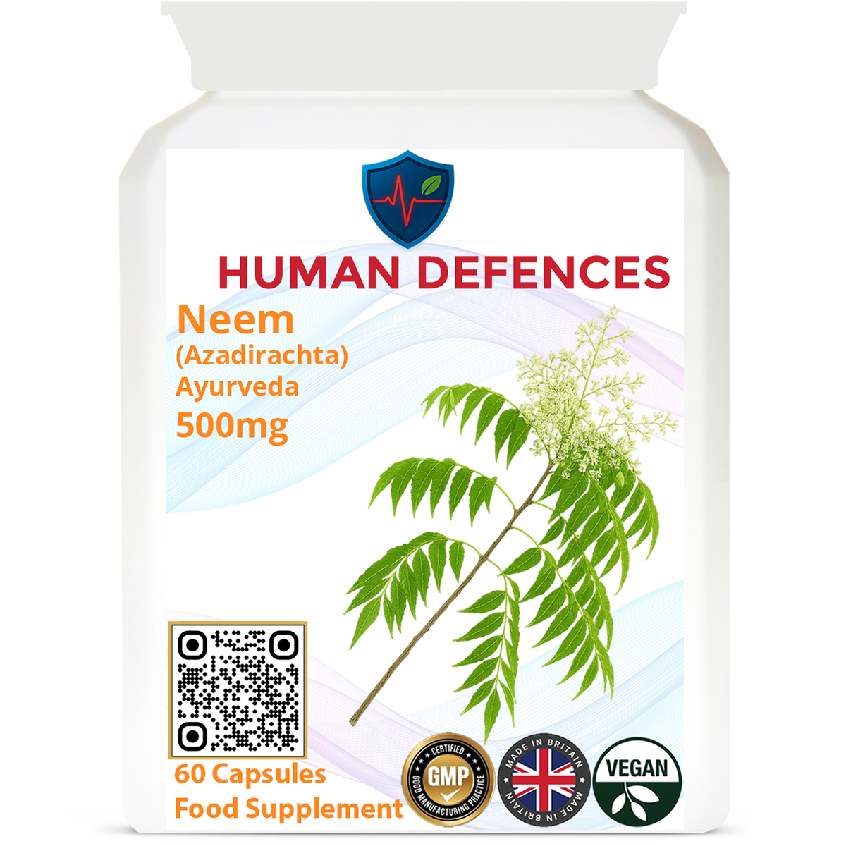 Neem (Azadirachta) 500mg 60 Capsules