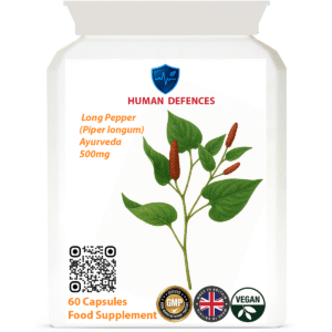 Long pepper (Piper longum)  60 Capsules 500MG